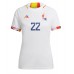 Camisa de time de futebol Bélgica Charles De Ketelaere #22 Replicas 2º Equipamento Feminina Mundo 2022 Manga Curta